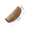 Fábrica peine de madera de sándalo verde al por mayor diente fino engrosado sándalo dorado peine de madera de durazno viejo una generación de cabello