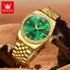 Reloj de Cuarzo para Hombre Marca Oulisi Envío Directo del Fabricante, Tipo Calendario Sencillo, Correa Sólida, Resistente al Agua para Negocios, Luminoso