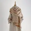 Elegante bufanda estilo naturaleza, calentador de cuello largo y cálido, protección térmica de doble cara, cachemira sintética, adecuado para habitaciones con aire acondicionado, protector de cuello a prueba de viento, modelo nuevo