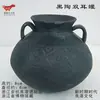 Antiguo Cerámico Antiguo Desgastado Recipiente para Vino Taza de Cerámica Taza de Cerámica Negra Cáscara de Huevo Cerámica de Tres Colores Tang Taza de Cultura del Vino Modelo de Utilería
