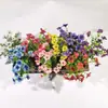 En Stock Venta al por Mayor Serie de Flores Artificiales de Eucalipto/Violeta Primrose Decoración de Pared de Plantas Adornos Accesorios para Fotografía de Flores Artificiales