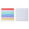 Bloques de Construcción de Madera Tabla de Multiplicar Nueve-Nueve Juguetes Educativos de Madera para la Educación Temprana Ayudas Didácticas Tabla de Cálculo 99