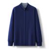 Outono/inverno 100% montanha cashmere suéter acolchoado cardigan masculino dupla face vestível malha quente suéter cardigan uma geração de cabelo