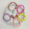 Pulseira infantil AB Color Beads Transparentes Beads Bonito Gelo Princesa Pulseira Elástica Menina Brinquedo Jardim de Infância Presente