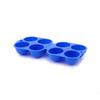 Caja de Huevos Plegable Portátil para Camping al Aire Libre de 4 Compartimentos Equipo para Picnic Barbacoa Plástico PP 4 Piezas 70g Ligera Portátil