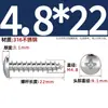 Tornillos Autorroscantes de Acero Inoxidable 316, Cabeza Redonda Ranurada, Tornillos para Madera de Cabeza Plana Extendida Yb845M2M3M4M5M6