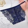 Novo estilo francês sexy gradiente laço feminino underwear cintura baixa alta elástica confortável respirável traceless underwear mulheres 7608