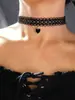 Pulsera de encaje estilo Lolita retro transfronterizo europeo y americano con borlas y gotas de agua, estilo gótico negro