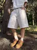 Shorts Masculino Novo Estilo Americano de Verão Marca da Moda Design Fino Nicho Solto Plus Size Jeans Shorts Calça Cinco Pontos