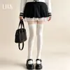 Medias opacas de color caramelo 100D para usar en primavera y otoño, calcetines de color caramelo, pantimedias negras gruesas estilo JK para mujer