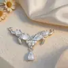 Colgante Transfronterizo Forma de Corazón Gota de Agua Diseño de Lujo Ligero Accesorios para Joyería DIY para Mujeres Estilo Nicho Accesorios para Collares Pulseras