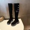 Botas de Montar de Suela Gruesa de Caña Alta para Mujer 2026 Nuevo Llegado de Otoño Botas Altas Hasta la Rodilla de Tacón Alto Uso Bidireccional Temperamento de Moda Botas Largas