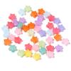 100 Peças/Pacote plástico cor de gelatina transparente oblato pequeno quadrado contas diy coração de menina doce pulseira joia