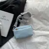 Bolsa Quadrada Pequena Lisa de Cor Sólida Estilo Coreano Nova Moda Outono/Inverno 2025 Bolsa de Ombro com Personalidade Bolsa Transversal Tendência Estilo Ins