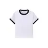 Camiseta de Trabajo Americana para Niñas Estampado Personalizado con Logo Color de Contraste Solona Ropa de Clase Ropa para Actividades de Integración Verano