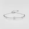 Pulseira Redonda Sol Estrela Ponto para Mulheres 2026 Novo Modelo Luxo Leve High-End Nicho Exquisita Pulseira Brilhante