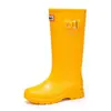 Botas de Goma para Exteriores Impermeables Antideslizantes Resistentes al Desgaste para Mujer hasta la Pantorrilla, Botas de Lluvia de Moda con Cordón y Suela Suave hasta la Pantorrilla