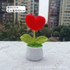 Produtos Acabados Transfronteiriços: Girassóis, Lírio-do-vale, Tulipas, Plantas Pequenas em Vasos Tecidas à Mão com Fio, Bonsai, Decorações de Escritório, Decorações Internas de Carro