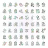 Nuevo juego de 50 pegatinas lindas de dinosaurios transfronterizo, pegatinas creativas de animales de dibujos animados para decorar botellas de agua y tabletas, pegatinas impermeables