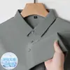 Camisa Polo de Hielo de Seda de Verano 2026 para Hombre Verano Nueva Camisa de Manga Corta Refrigerante para Hombre Transpirable Camiseta con Cuello de Solapa Venta al por Mayor