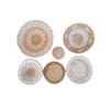 Esterilla Aislante Térmico Transfronteriza, Mantel Individual para Mesa de Comedor, Posavasos Anti-quemaduras para Tazón, Decoración de Pared, Posavasos Tejido de Paja, Mantel Individual Resistente al Calor, Tejido de Estilo Natural