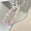 Pulsera de cuentas coreana ins Estrella Mariposa Conejo Rosa Suave Linda para Chicas Compatible con Accesorios para Funda de Teléfono Móvil Apple Huawei ccd