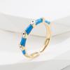 Anillo de ojo de diablo con gota de aceite, tendencia creativa transfronteriza europea y americana, apertura ajustable, anillo de personalidad, joyería en stock