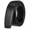 3,5 cm Faixa de Cinto Camada Superior Couro de Vaca Masculino Padrão Lichia Em Relevo Faixa de Cinto de Couro Genuíno Fivela Automática Faixa de Cinto Salsicha de Porco Cinto