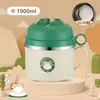 Tigela de Macarrão Instantâneo de Grande Capacidade com Talheres, Lancheira para Estudante, Caixa para Macarrão Instantâneo, Tigela Separada de Aço Inoxidável para Macarrão Instantâneo com Tampa
