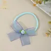 Amazon Transfronterizo Nuevo Bebé Malla Lazo Flor Cuerda para el Cabello Accesorios para el Cabello Infantil Verano Elástico Cubre-cabeza