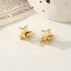 Joyería Transfronteriza Europea y Americana, Pendientes de Aleación Geométricos con Brillo en Forma de Corazón, Pendientes de Anillo Tridimensionales Simples