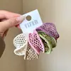 Diadema Amplia Hueca Sin Costuras de Alta Elasticidad Goma para el Cabello Dulce Goma Elástica Goma para el Cabello de Mujer Niños Estuche de Cuero Duradero Verano