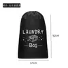 Bolsa de Lavanderia para Armazenamento Transfronteiriço Tecido Oxford Impermeável Bolsa Organizadora Portátil de Viagem Fechamento com Cordão para Mudança Bolsa para Roupas Sujas