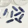 8X31mm Venta al por mayor del fabricante Ágata Amatista Ojo de Tigre Piedra Hexagonal de Doble Punta Piedra Suelta Accesorios para Collares DIY
