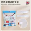 Bolsa de Red para Basura de Cocina, Bolsa de Almacenamiento de Malla Transpirable de Gran Capacidad para Jengibre y Ajo, Montaje en Pared sin Taladro