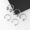 Joias para piercing de corpo humano anel universal bola anel para mamilo anel corporal haste C anel ferradura aço inoxidável joias para piercing atacado