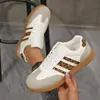 Tênis de Treino Alemão Tamanho Grande 2026 Novo Modelo Color-Blocking Retro Europeu e Americano Tênis Flats Sapatos Respiráveis de Verão para Mulheres Comércio Exterior