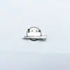 Base de Broche de Disco de Metal Pin Dupla Utilização Bandeja Clipe com Clipe de Bico de Pato Material para Acessórios de Cabelo Acessórios de Joias