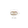 Accesorios para traje de baño bikini ropa interior traje de baño hebilla de aleación accesorios hebilla de conexión hebilla ajustable de tres anillos decoración de círculo