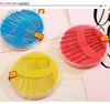 Caixa de Costura Redonda Retrô, Conjunto Portátil de Armazenamento para Costura Doméstica, Kit Simples de Costura para Tecido, Ferramentas de Costura Feitas à Mão