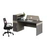 Mobiliário de Escritório Mesa para Funcionários Mesa Financeira Mesa para Supervisor Mesa para Computador Mesa de Trabalho Simples Moderna Combinação de Mesa e Cadeira