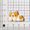 Resina Caricatura Lindo Corgi Shiba Cachorro Llavero Colgante DIY Pasador Joyería Accesorios Materiales al por Mayor