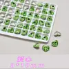 Ponta de Manicure de Reposição Plana K9 Alta Qualidade Verde Fruta Parte Inferior Diamante Lote Inteiro Redondo Brilhante Coração Formato Especial Diamante Ornamento Unha Vidro Manicure Diamante