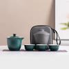 Juego de té de viaje Taza Express una olla tres tazas tazón con tapa portátil Juego pequeño para exteriores traje de kung fu para hacer té regalo fabricante