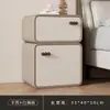 Mesita de noche Estilo Crema Habitación Pequeña Hogar Simple Moderno Estilo Nuevo Madera Maciza Ultra Estrecha Habitación Infantil Lujo Ligero