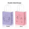 BD186 Pascua - Huevo de pollito de conejo pintado a mano, ideal para fiestas navideñas, con bolsa de papel con cuerda.