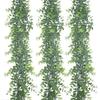 Decoración de Enredadera Artificial de Eucalipto Planta Colgante de Pared Vegetación de Pared Enredadera de Hojas Falsas para Exportación Jardinería Simulada