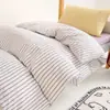Juego de Ropa de Cama para Dormitorio Universitario de Tres Piezas Sábana Bajera Ajustable 100% Algodón Sábana Individual Funda de Edredón Un Juego Completo de Ropa de Cama de Seis Piezas