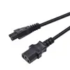 Cable de Extensión Macho Hembra IEC C14 con Orejas Uno a Dos C13 Cola Figura-8 Enchufe Flor de Ciruelo Toma de Corriente