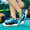 Zapatos Deportivos para Niños Zapatos de Baloncesto para Niños 6-15 Años Malla Transpirable Tenis para Estudiantes Antideslizantes Resistentes al Desgaste Zapatos para Correr